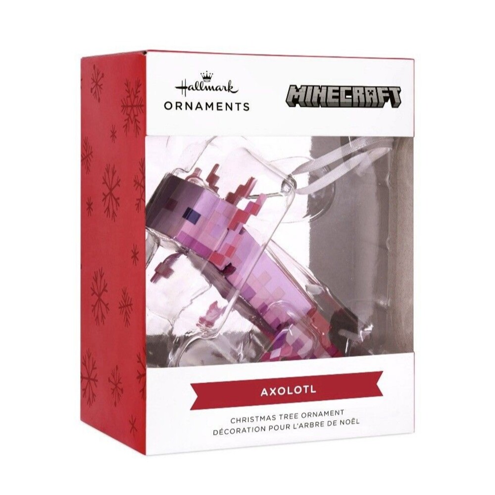 Hallmark Minecraft Axolotl Holiday Ornament